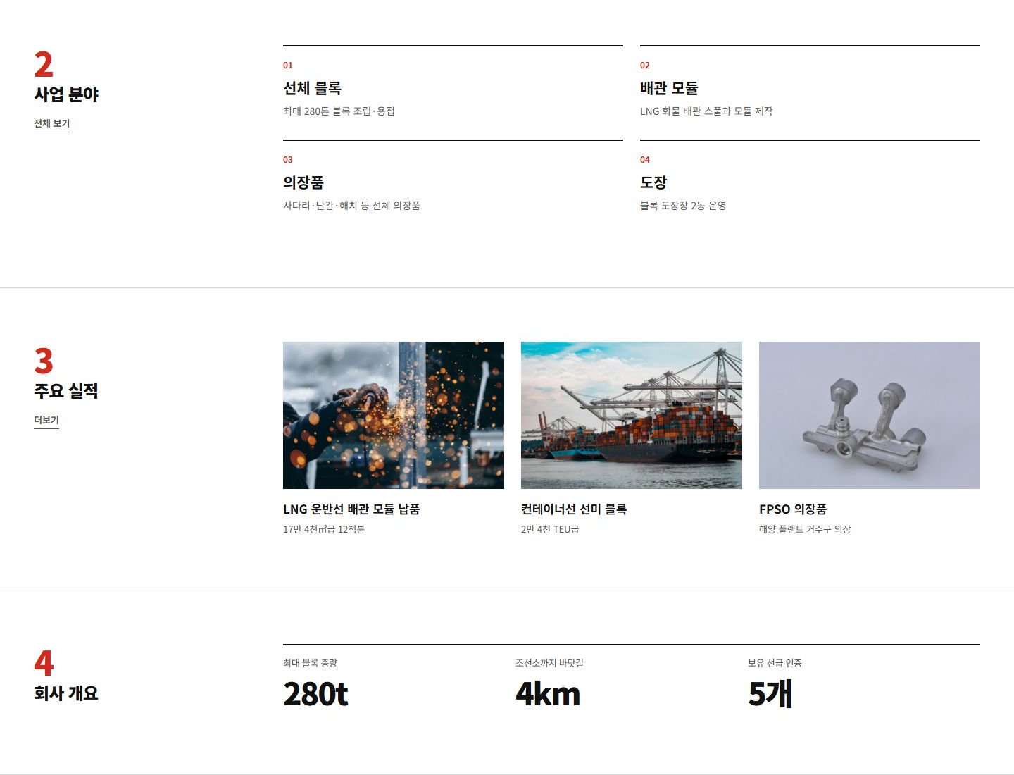 한결조선기자재 시안 사업 분야·주요 실적·회사 개요